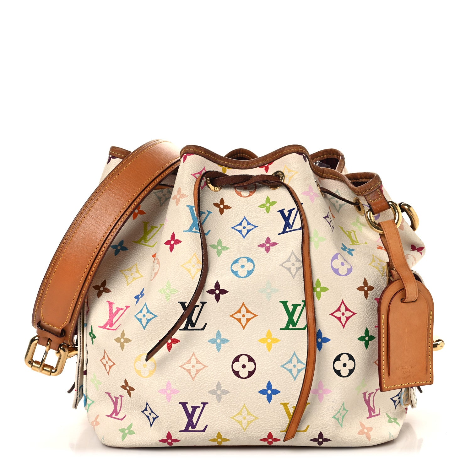 Louis Vuitton Monogram Multicolor Petit Noe White 1 of 14