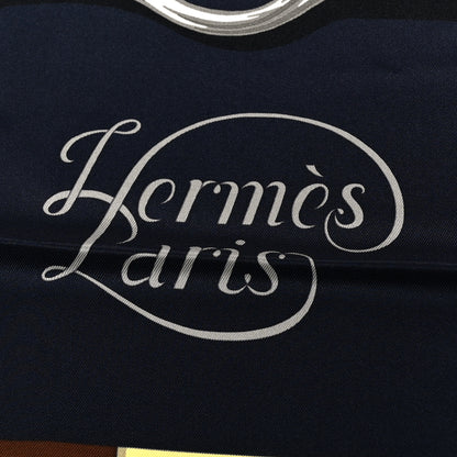 Hermes Silk Grand Manege Detail Scarf 70 Caban Rose Poudre 2 of 5