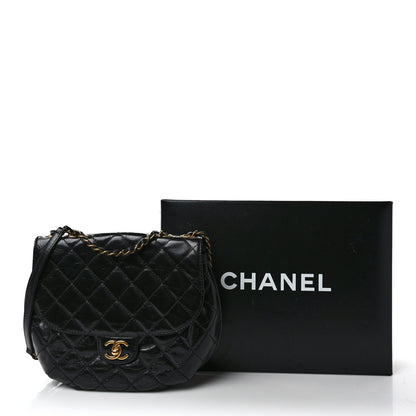 Chanel Glazed Calfskin Quilted Medium Bubble CC Flap Black 10 of 10