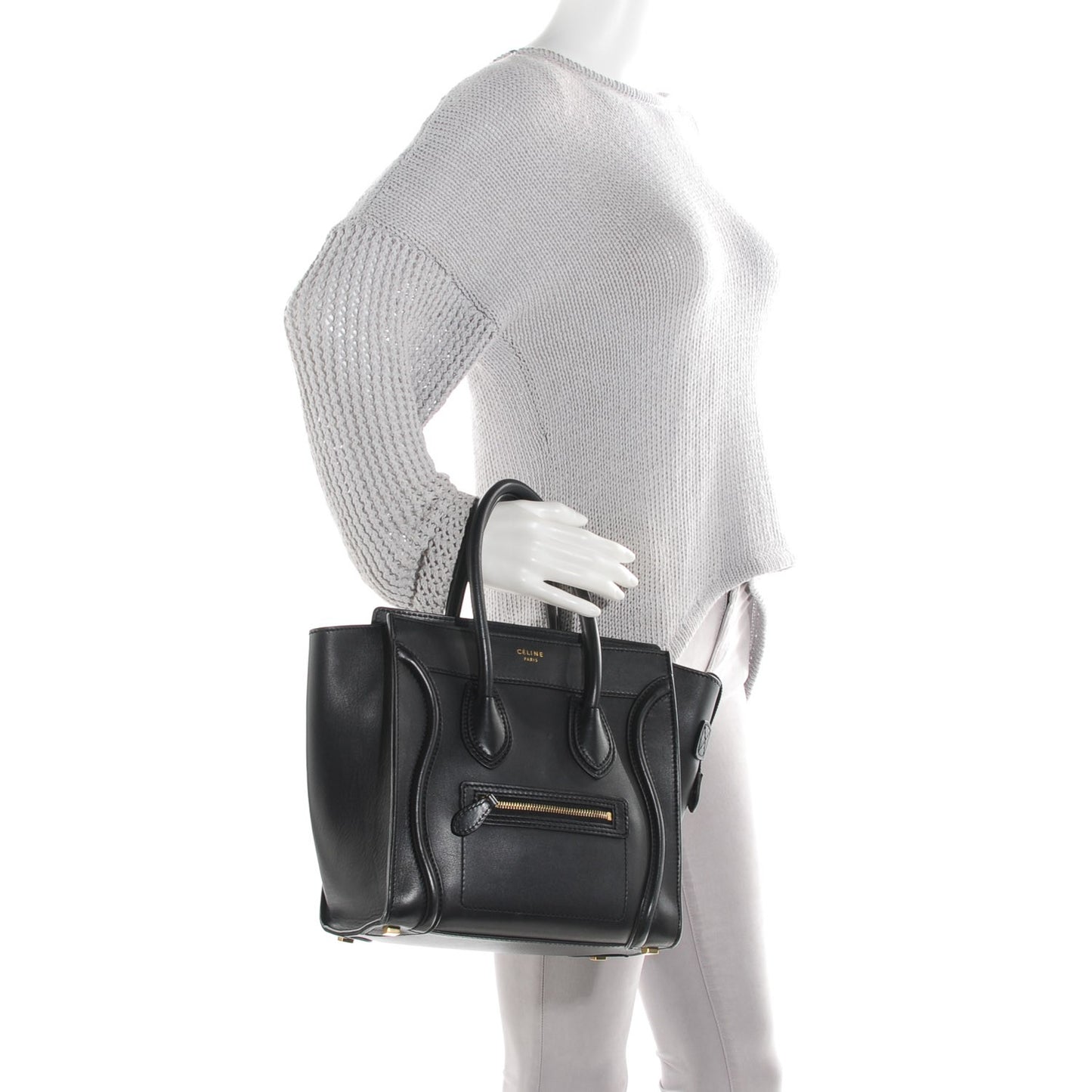 Smooth Calfskin Micro Luggage Black