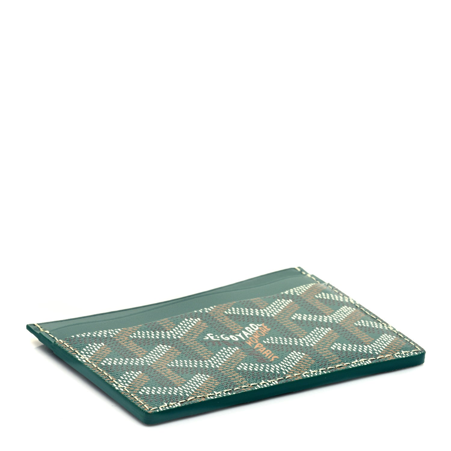 Goyard Goyardine Saint Sulpice Card Holder Green 4 of 7