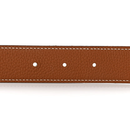 Hermes Box Togo H 32mm Belt 95 38 Black Gold 4 of 8