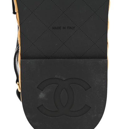 Chanel Mesh Patent Calfskin Velcro Dad Sandals 39 Black 8 of 8