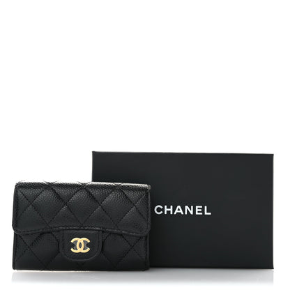Chanel Caviar Quilted Flap Card Holder Wallet Black 8 of 8