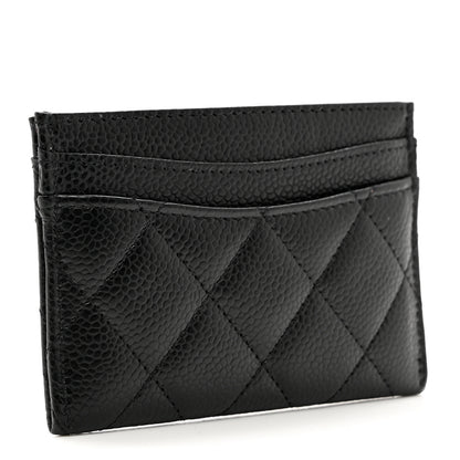Chanel Caviar Quilted Card Holder Black 3 of 8