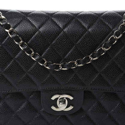 Chanel Caviar Quilted Medium Double Flap Black 12 of 12
