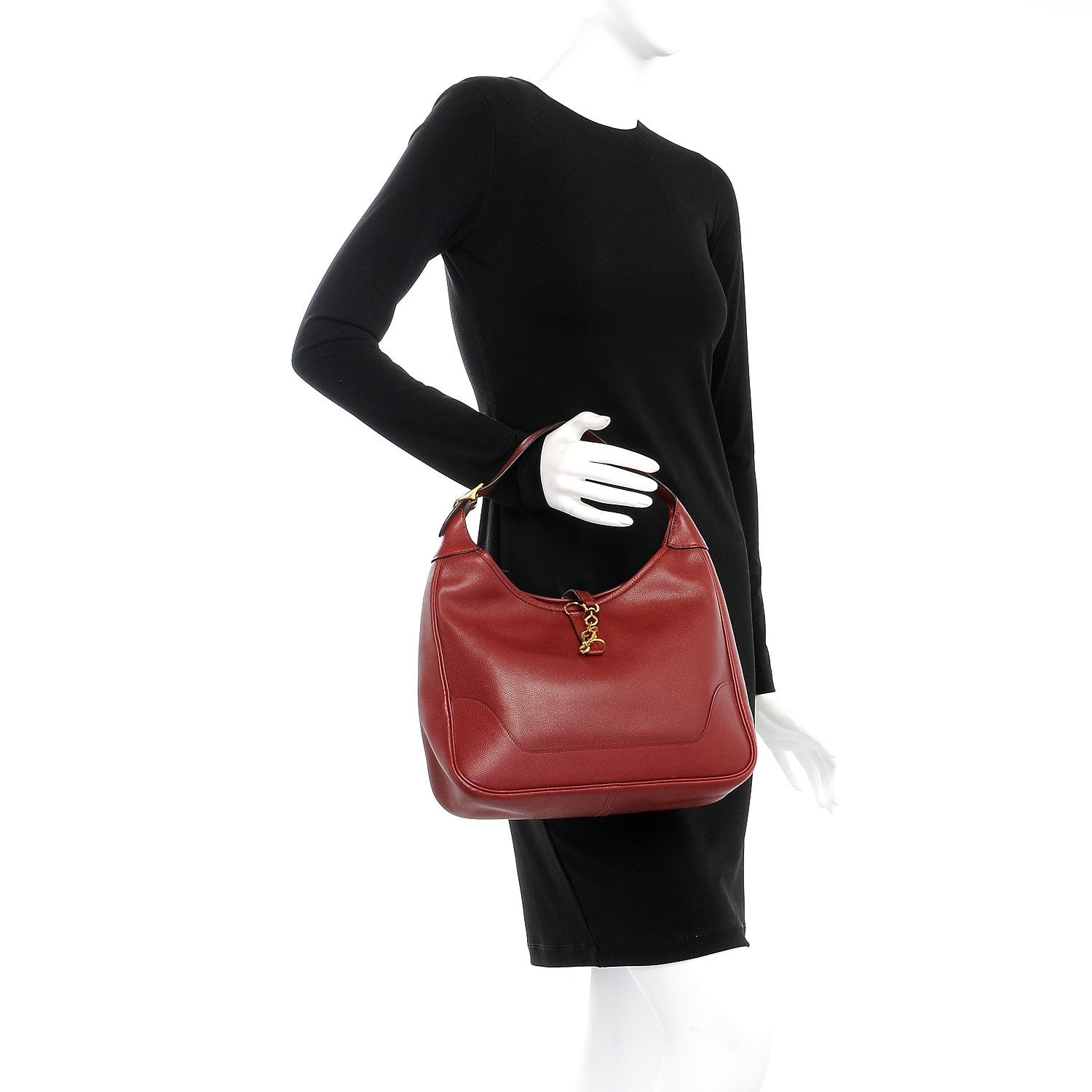 Hermes Courchevel Trim II 31 Rouge H 2 of 12