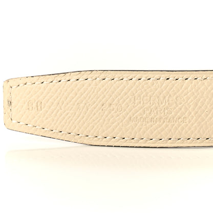 Hermes Epsom Swift Lizard 24mm Mini Constance H Belt 90 Craie Black 5 of 6