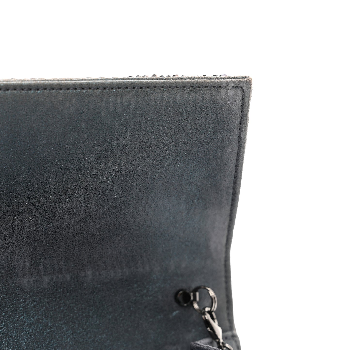 Swarovski Crystal Perry Flap Clutch Blue