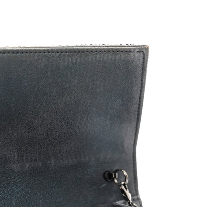 Judith Leiber Swarovski Crystal Perry Flap Clutch Blue 10 of 11