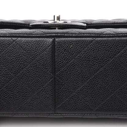 Chanel Caviar Quilted Jumbo Double Flap Black 10 of 16