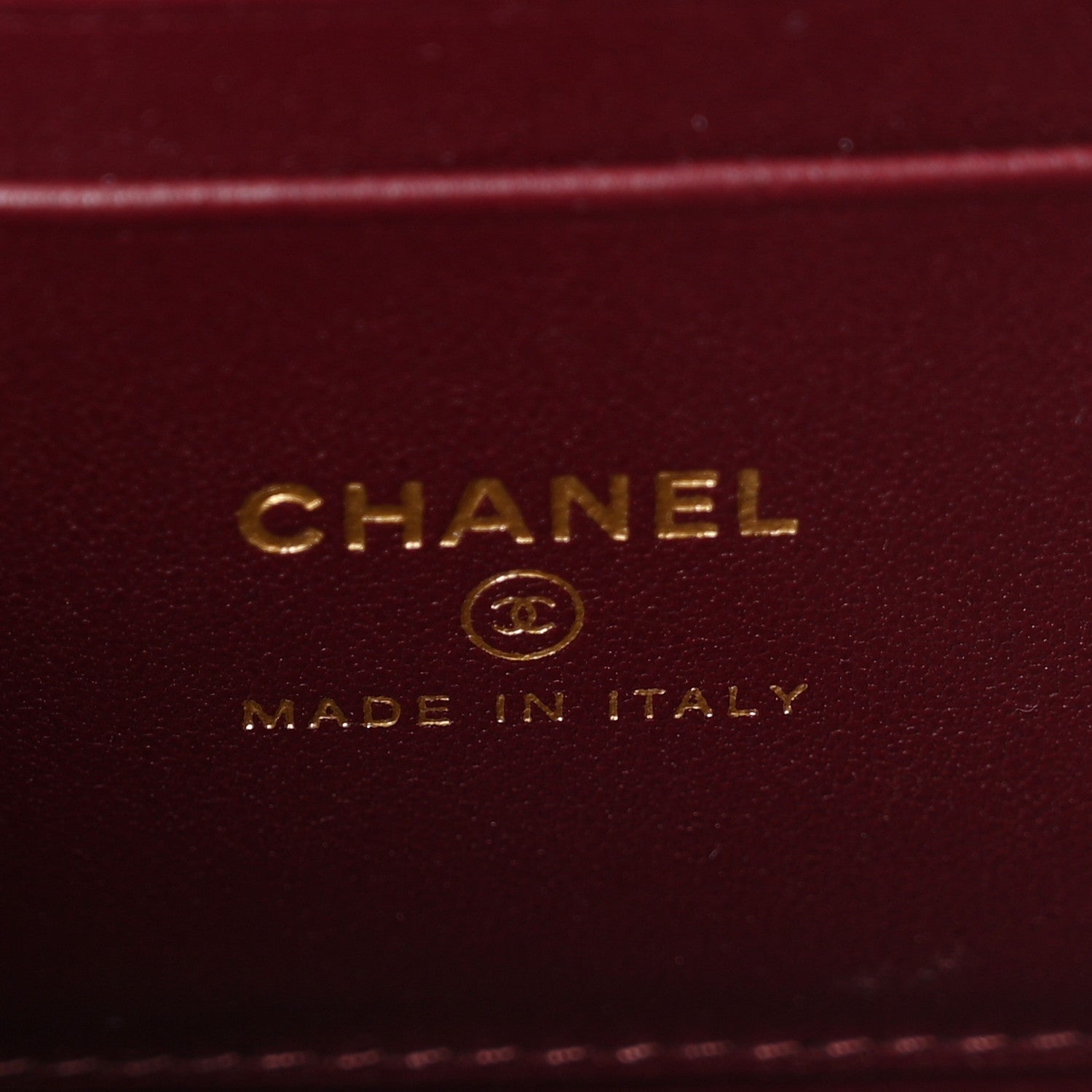 Chanel Calfskin Crocodile Embossed Crococo Small Top Handle Vanity Case With Chain Dark Burgundy 6 of 11