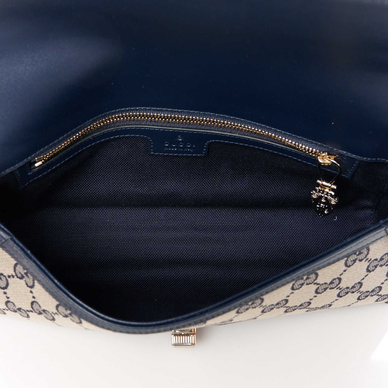 Gucci GG Monogram Small Luce Shoulder Bag Beige Blue 4 of 11