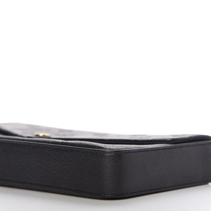 Louis Vuitton Empreinte Pochette Felicie Chain Wallet Black 7 of 10