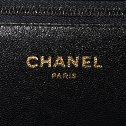 Chanel Shiny Crocodile Medium Single Flap Black 6 of 10