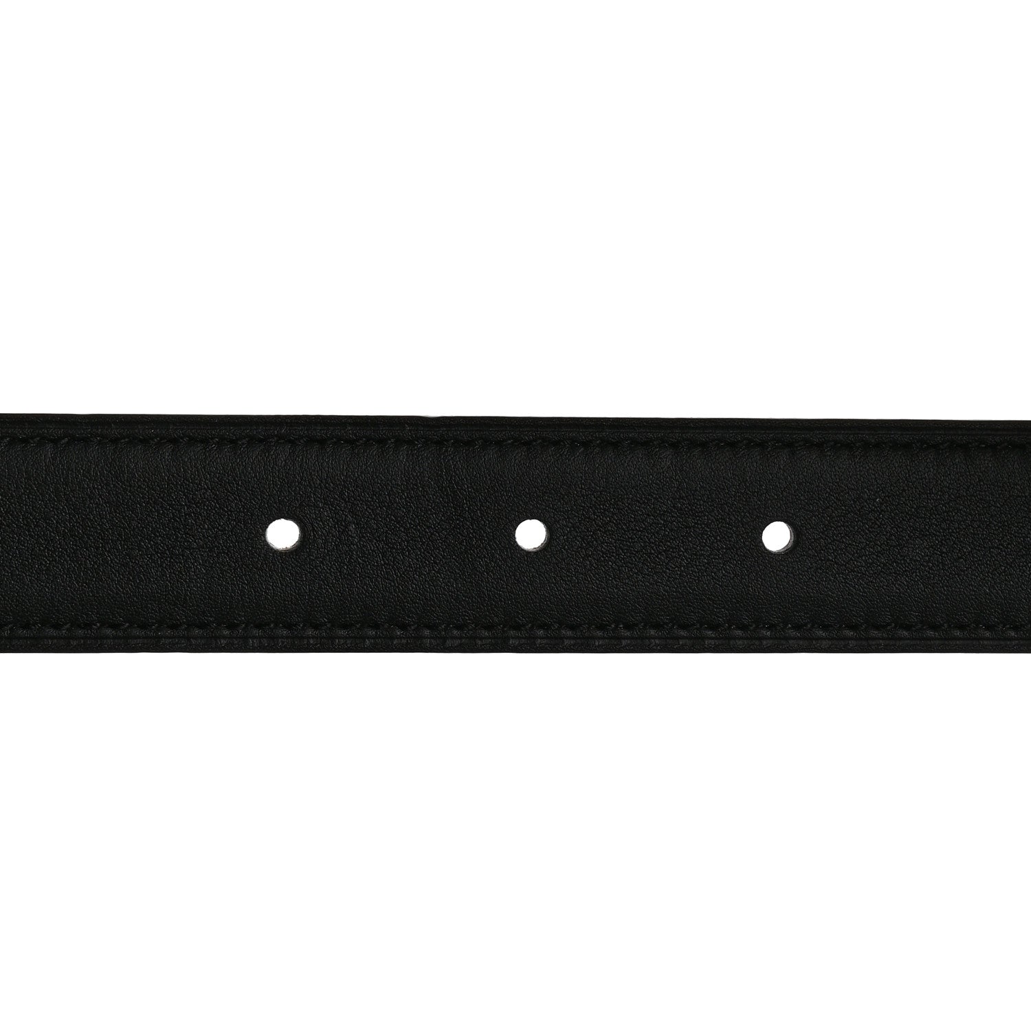 Hermes Swift Epsom 24mm H Cursives Belt 85 Black Gold 6 of 7