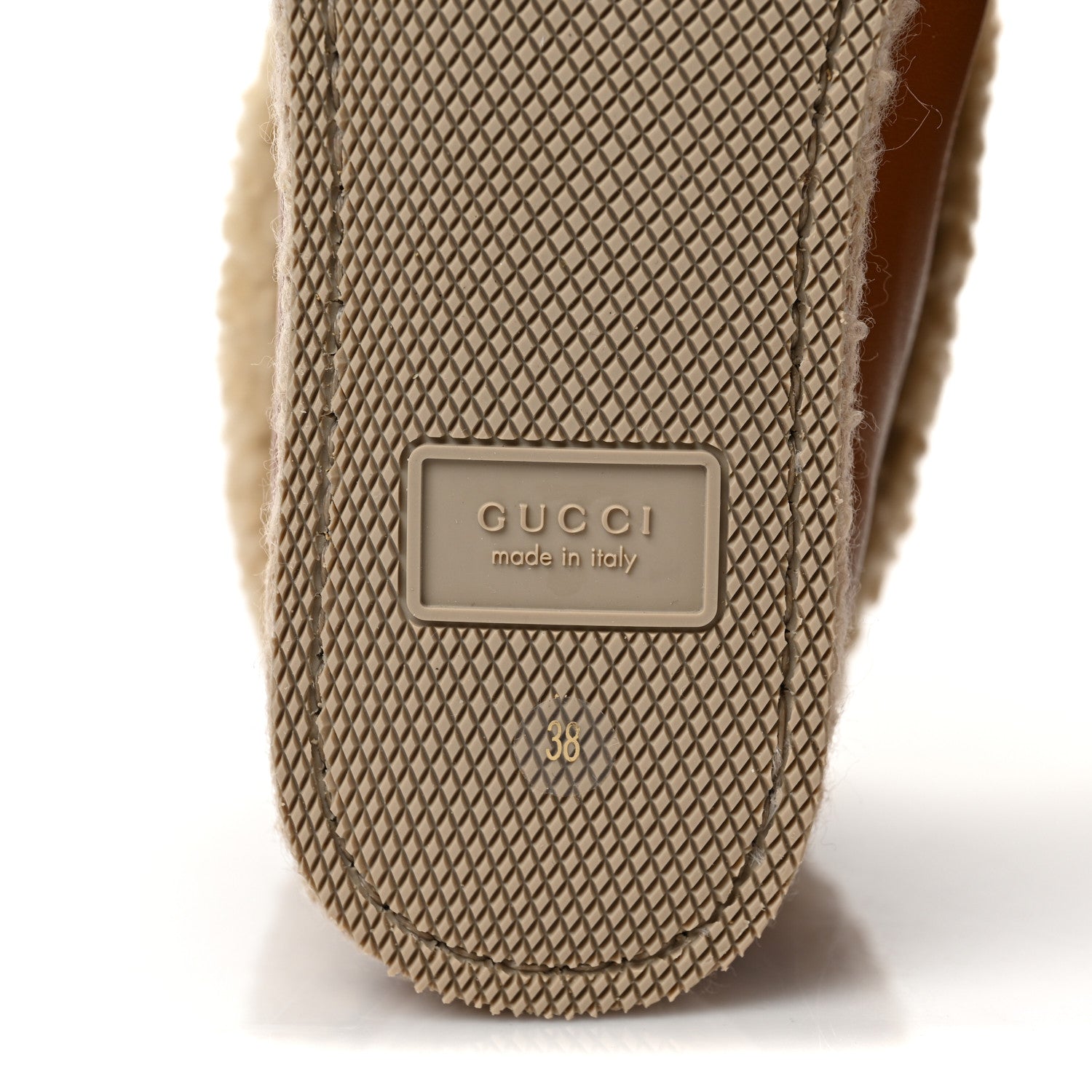 Gucci Calfskin Wool Womens Fria Horsebit Ankle Boots 38 New Caramel Butterscotch 6 of 8