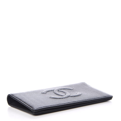Chanel Caviar Timeless CC Yen Wallet Black 4 of 9