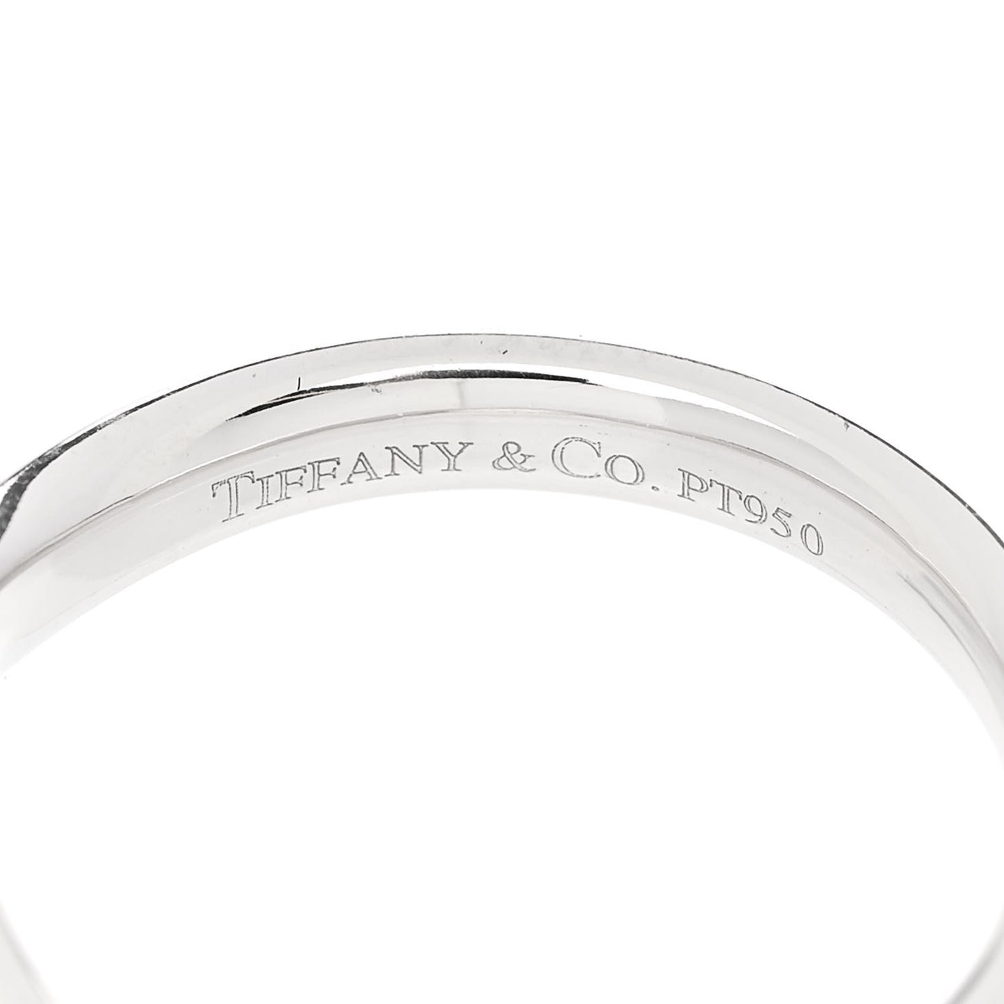 Platinum Diamond Elsa Peretti Curved Wedding Band Ring 48 4.5