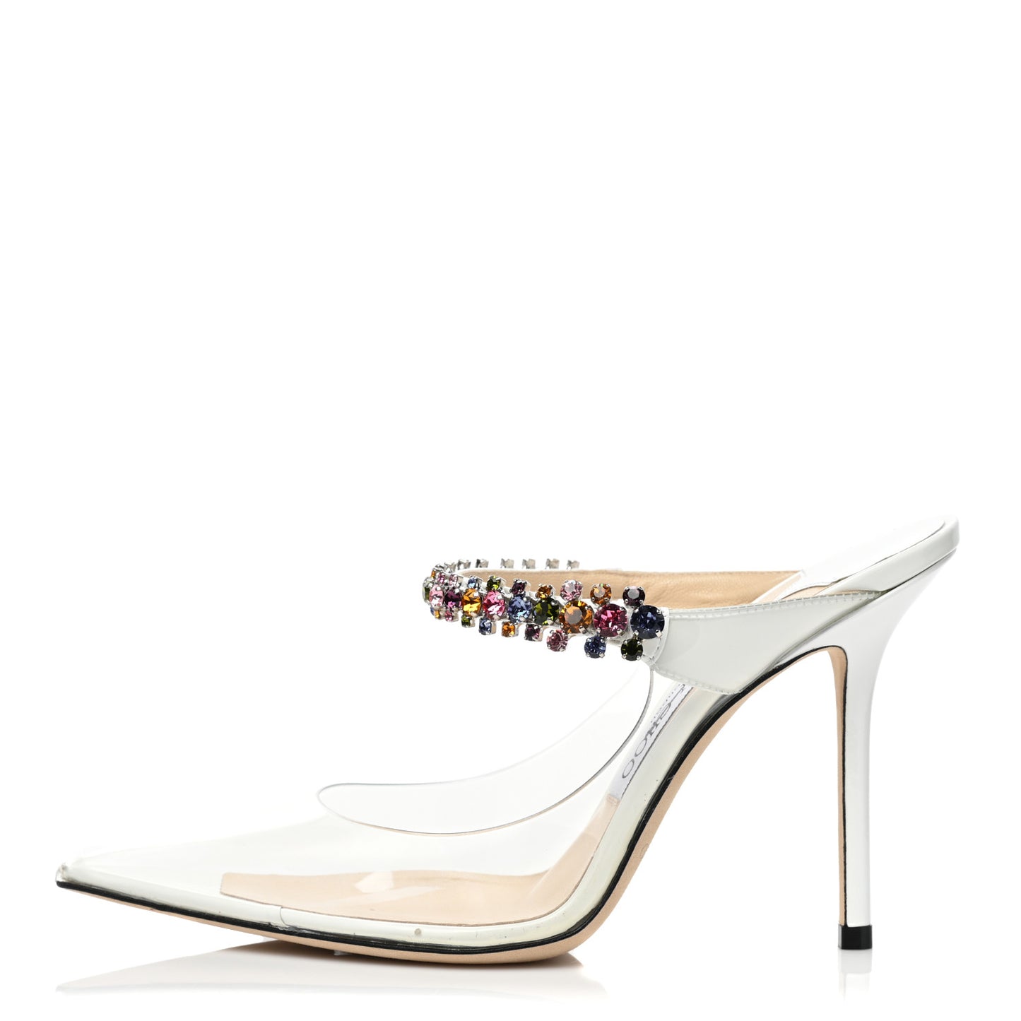 Patent Crystal Bing 100 Pumps 37 White Transparent