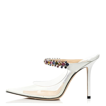 Jimmy Choo Patent Crystal Bing 100 Pumps 37 White Transparent 1 of 10