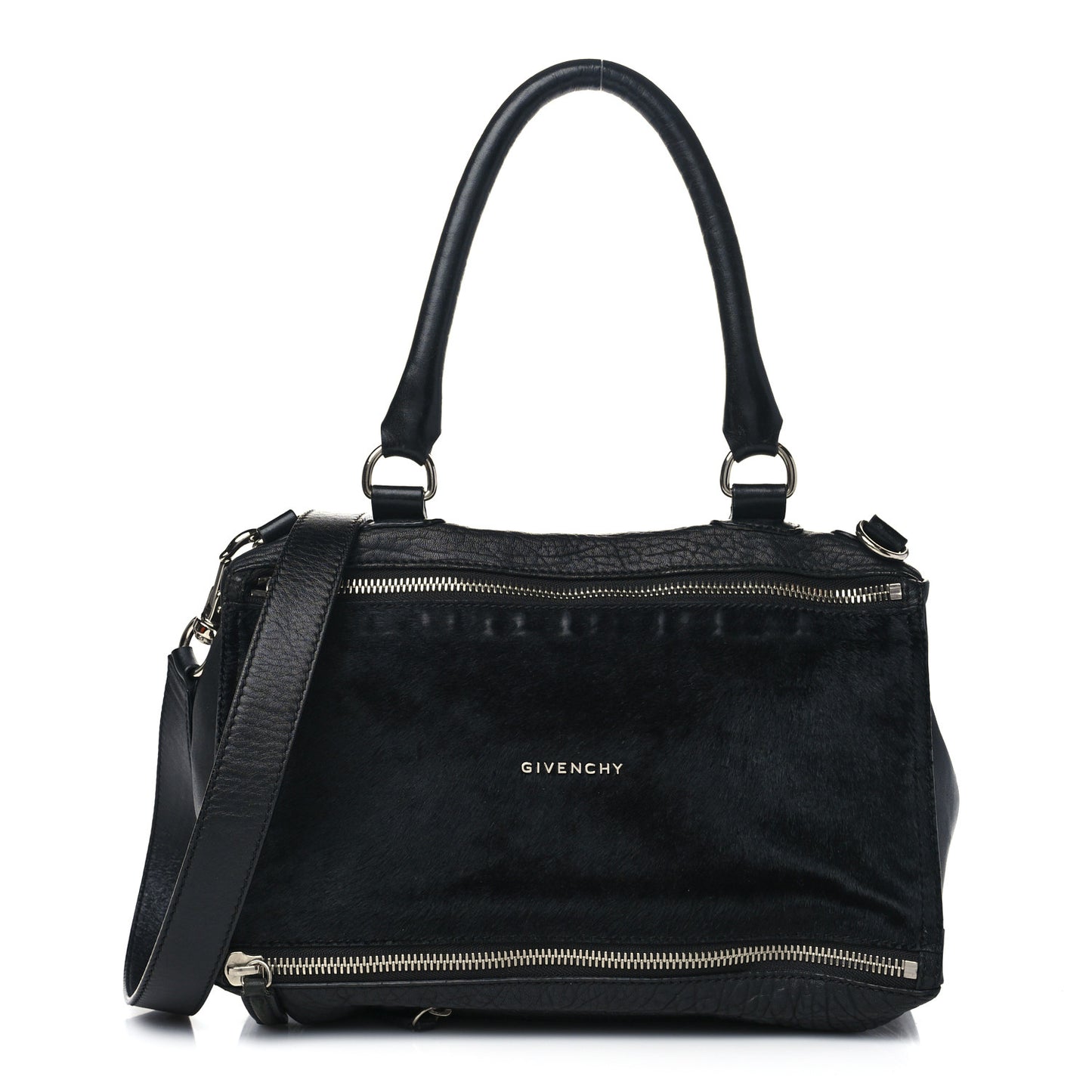 Calf Hair Lambskin Medium Pandora Black
