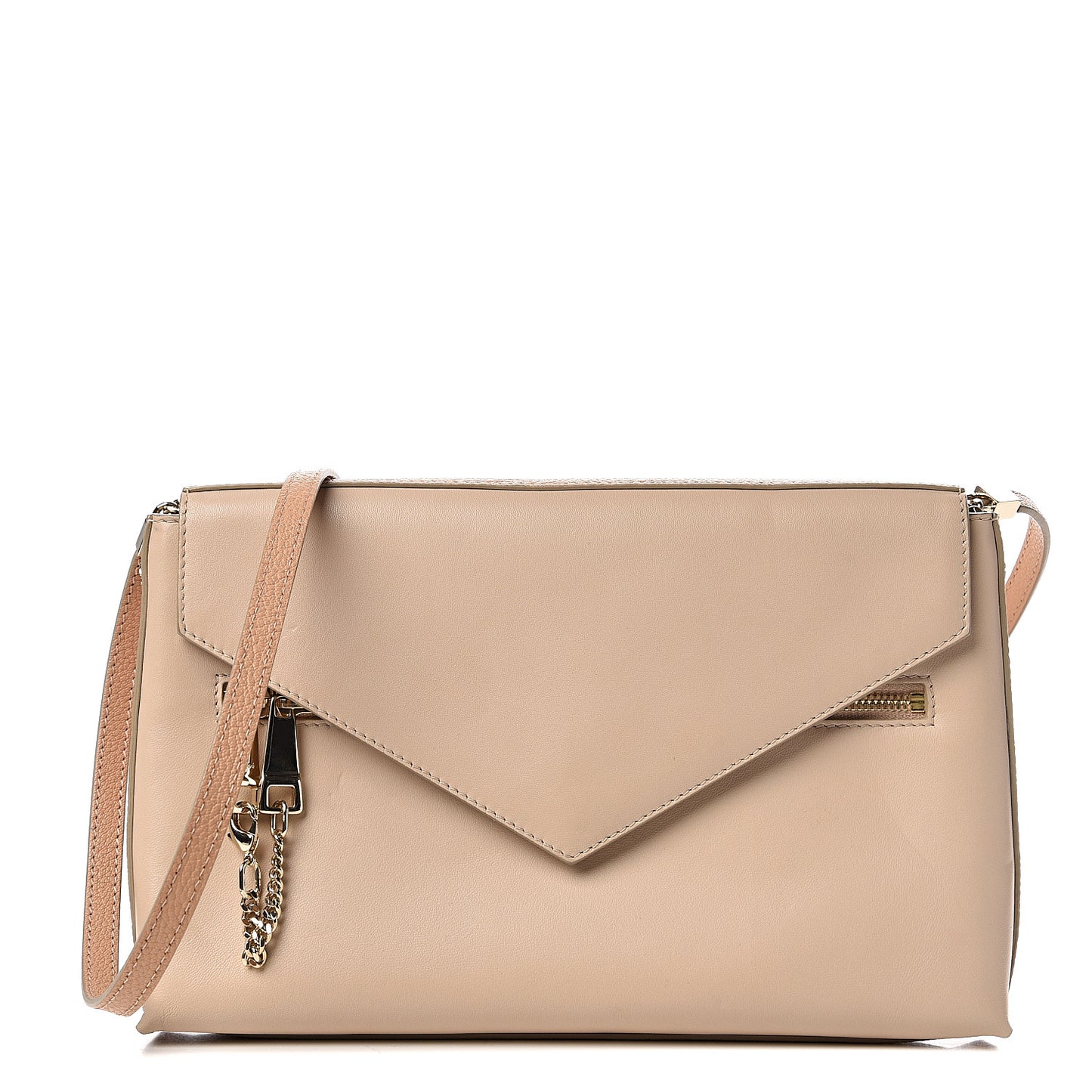Lambskin Goatskin Cassie Pochette Crossbody Sand Dune