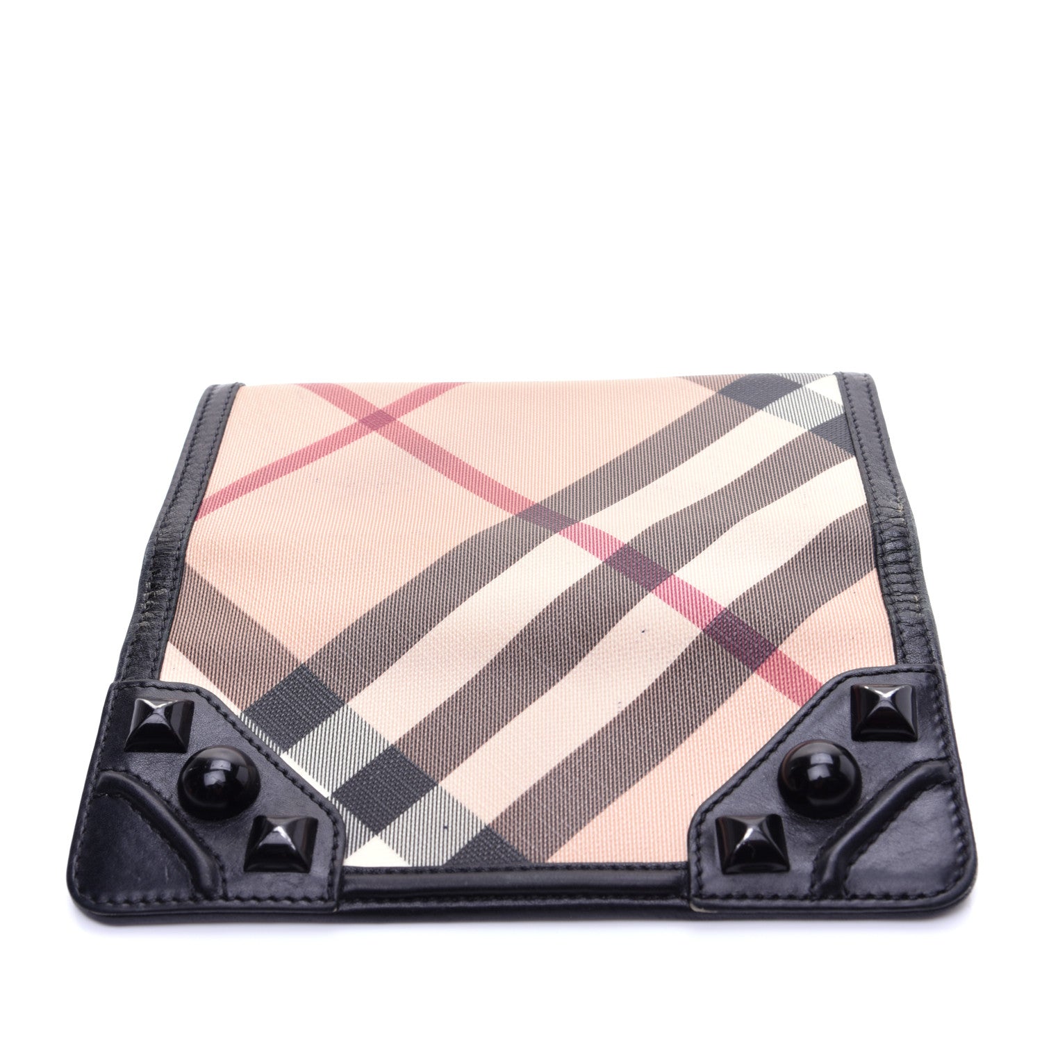 Burberry Nova Check Mega Stud Continental Wallet Black 10 of 14