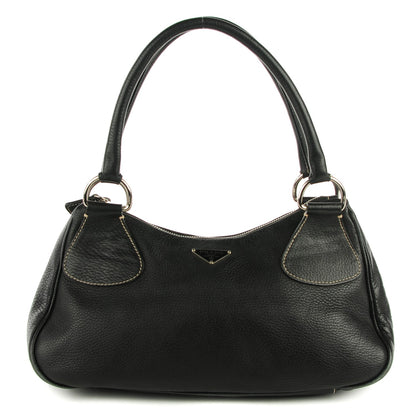 Prada Vitello Daino Box Shoulder Bag Nero Black 1 of 7