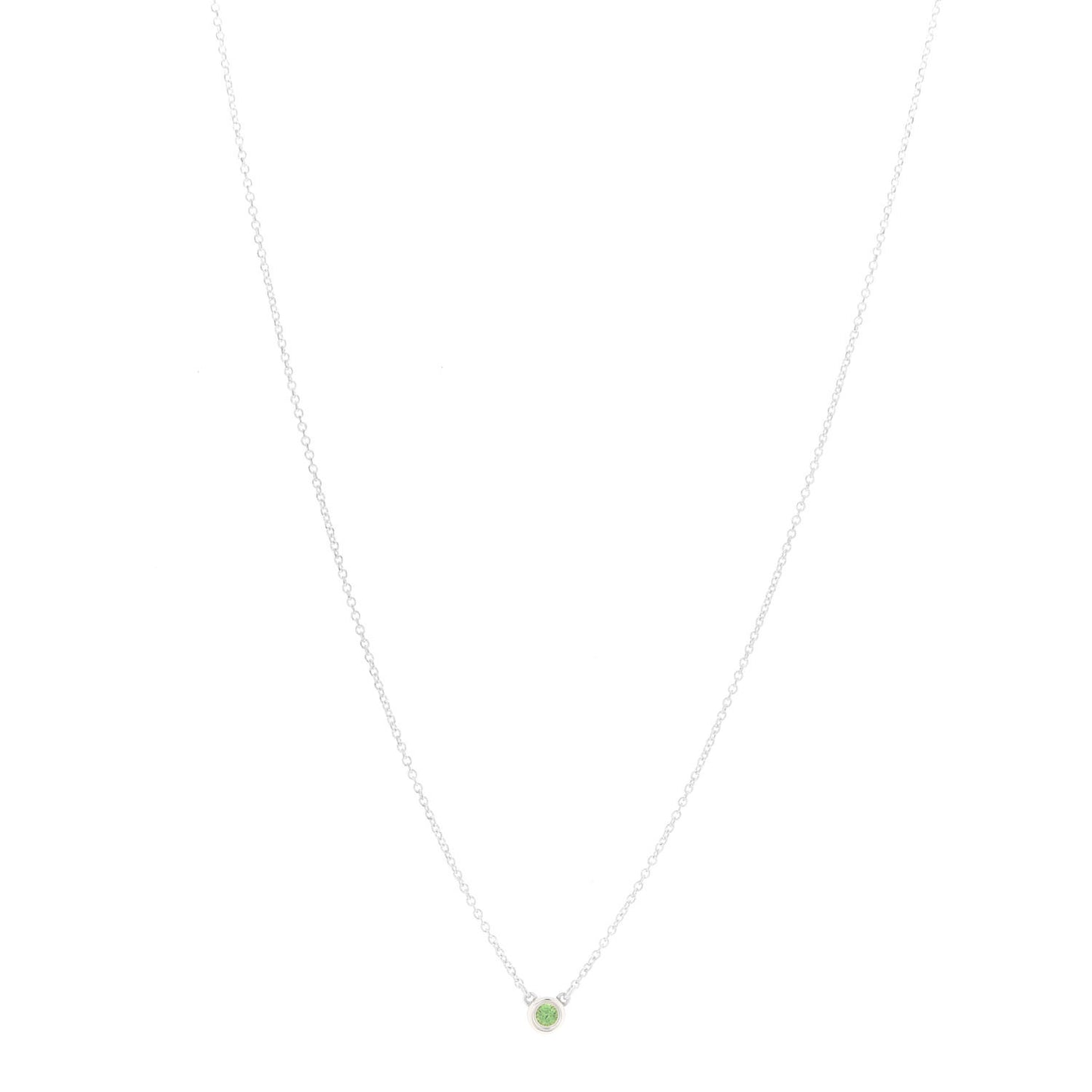Sterling Silver Tsavorite Elsa Peretti Color By The Yard Necklace