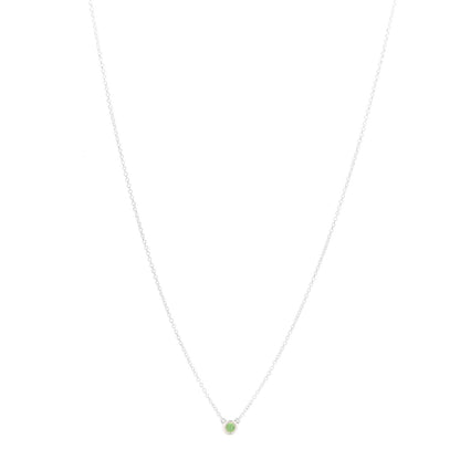 Tiffany Sterling Silver Tsavorite Elsa Peretti Color By The Yard Necklace 1 of 6