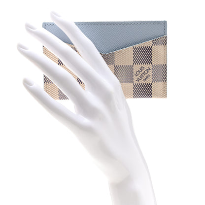 Louis Vuitton Damier Azur Daily Card Holder Olympe Blue 2 of 6