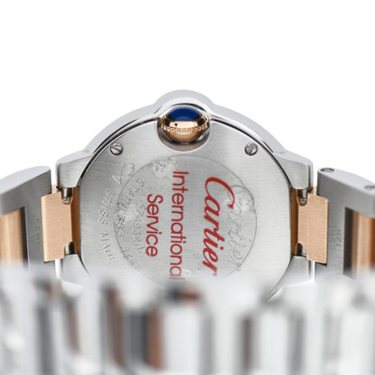 Cartier Stainless Steel 18K Pink Gold Pink Mother of Pearl 28mm Ballon Bleu De Cartier Quartz Watch 4 of 5