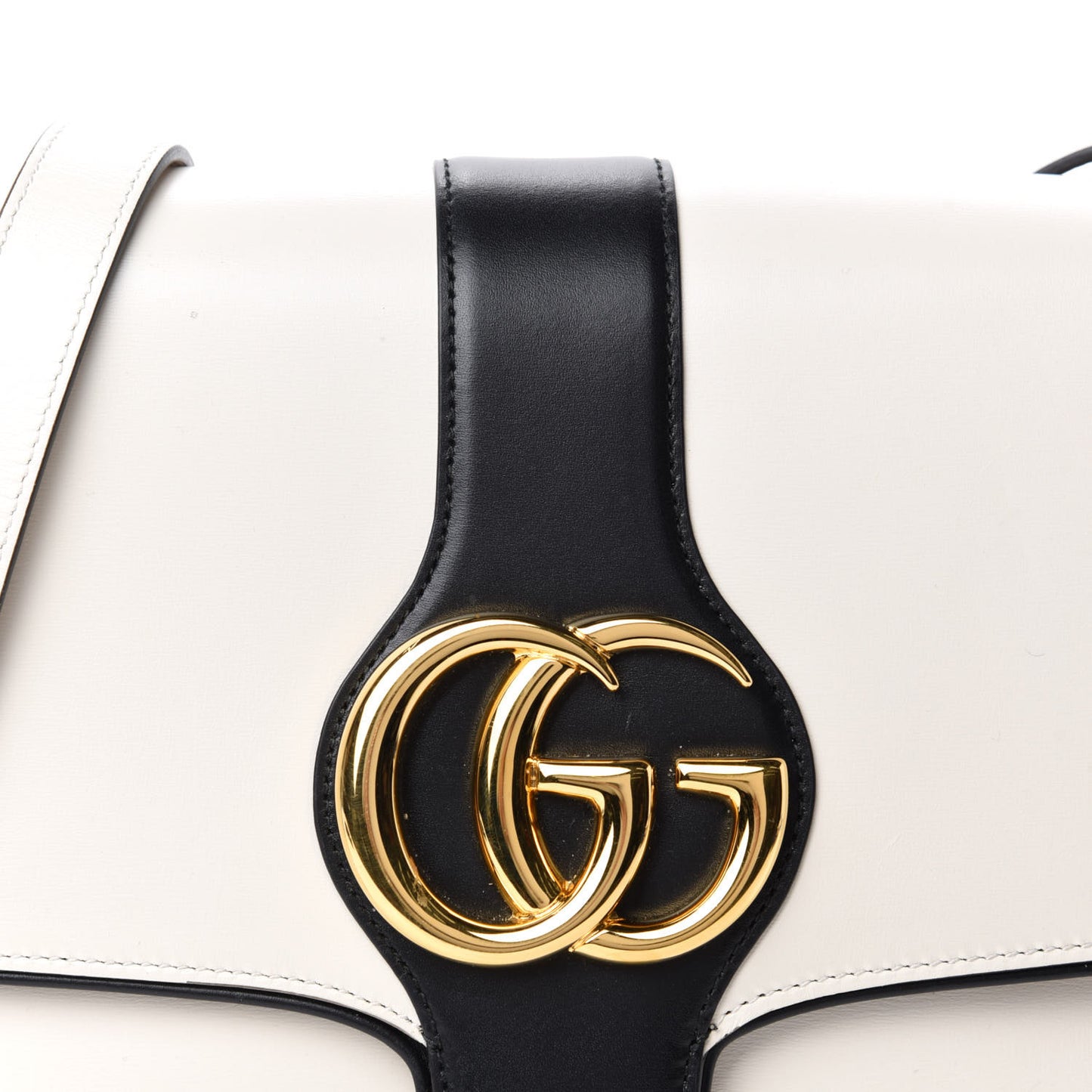 Calfskin Medium Arli Flap Shoulder Bag White