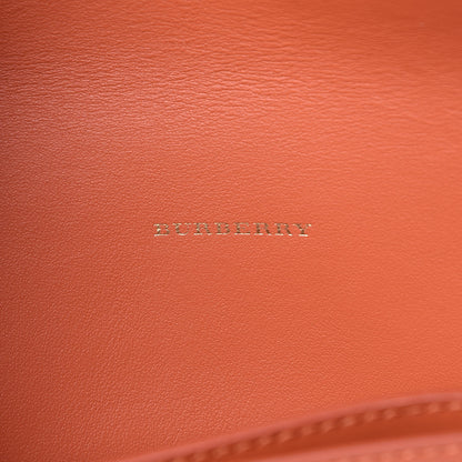 Burberry Grainy Calfskin Two-Tone Wristlet Clutch Deep Claret 6 of 8