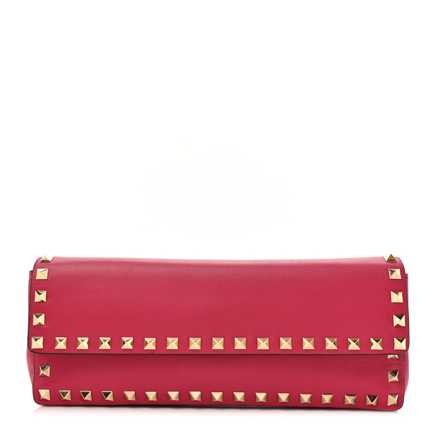 Valentino Garavani Nappa Rockstud Bangle Clutch Red 1 of 16