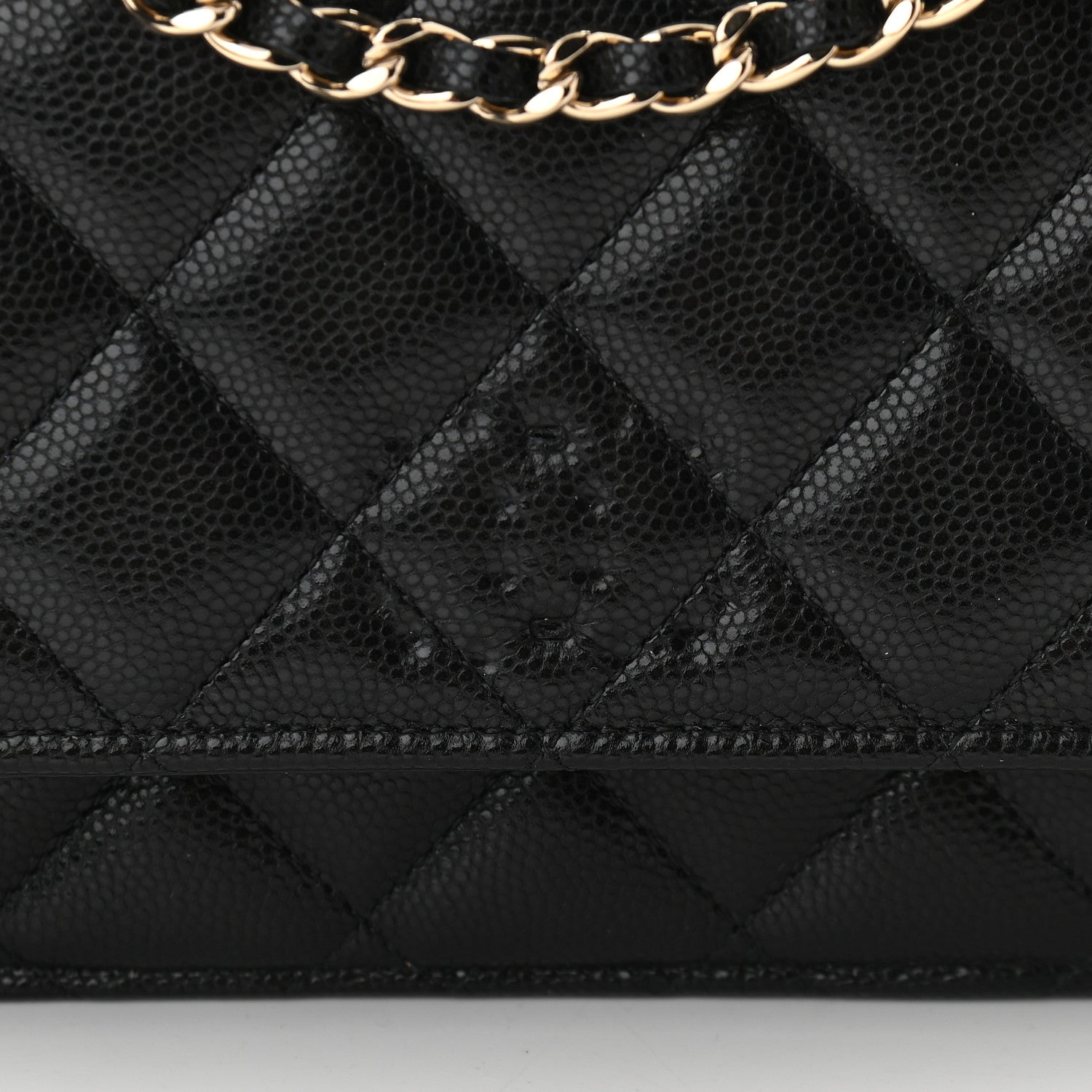 Chanel Caviar Quilted Coco Candy Wallet On Chain WOC Black 11 of 11