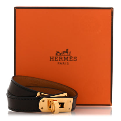 Hermes Box Kelly Double Tour Bracelet S Black 8 of 8