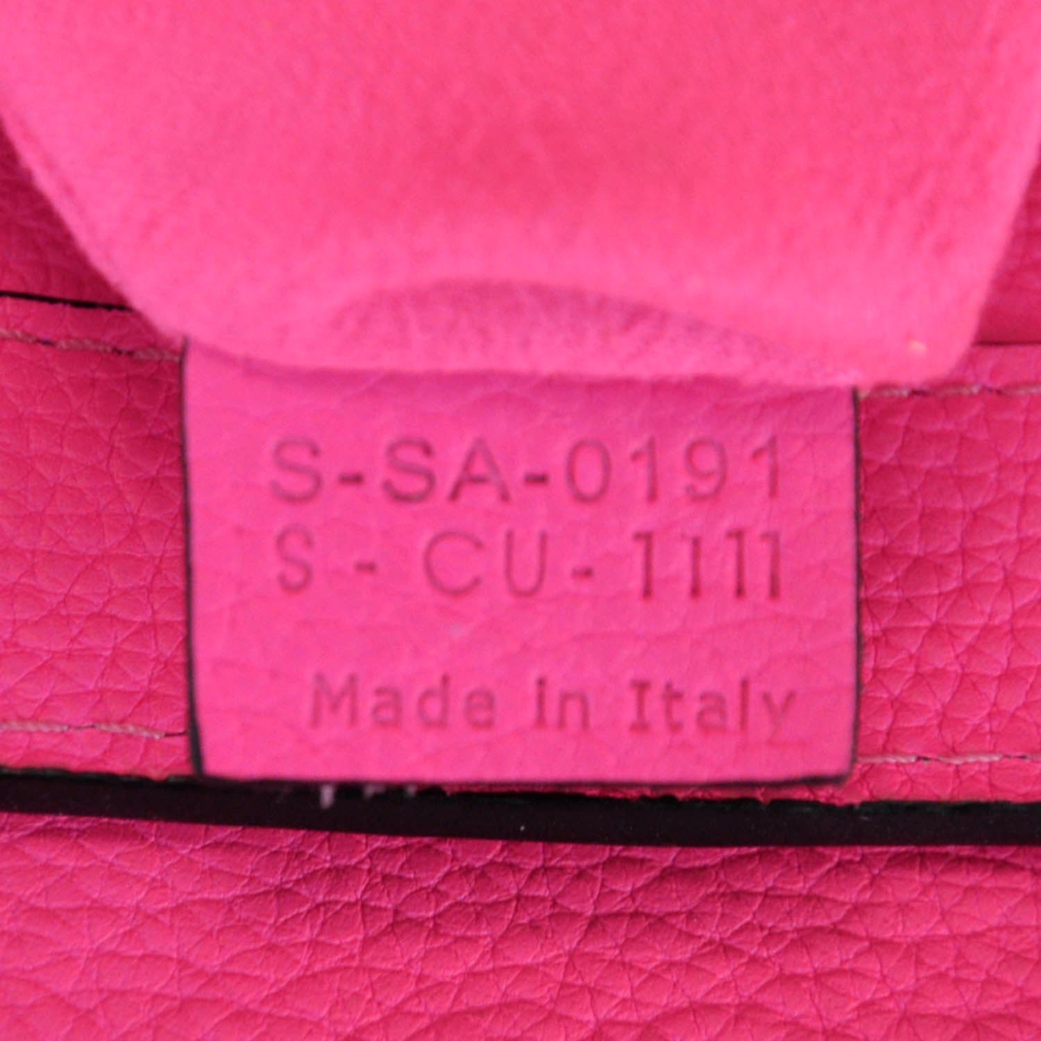 Celine Pebbled Leather Mini Luggage Fluo Pink 9 of 9