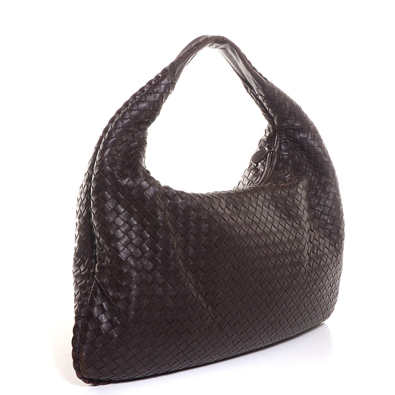 Bottega Veneta Nappa Intrecciato Large Veneta Hobo Ebano 3 of 8