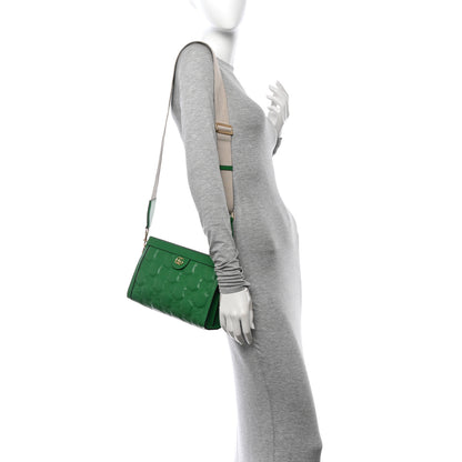 Gucci Calfskin GG Matelasse Small Slim Chain Shoulder Bag Spring Green Natural 2 of 11