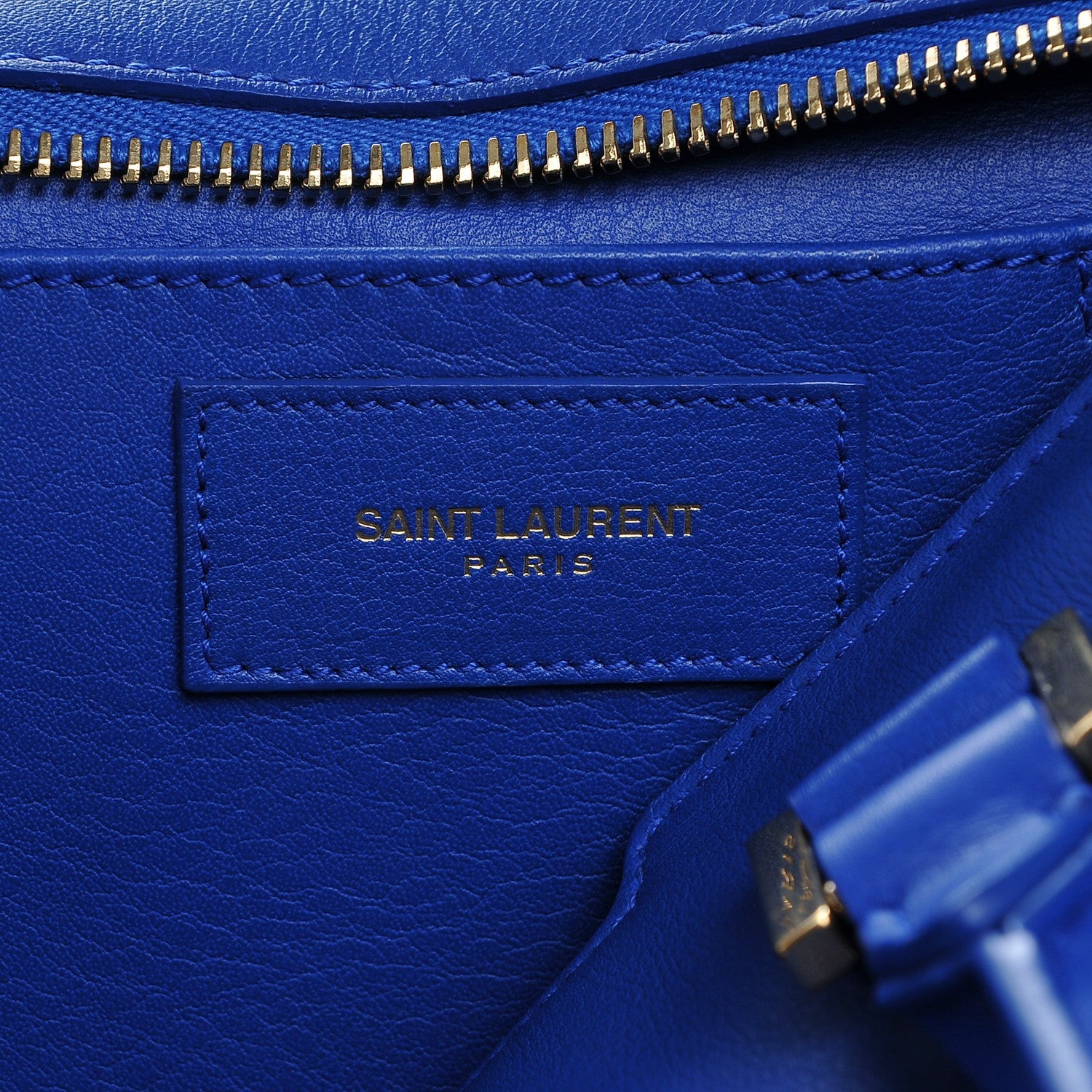 Saint Laurent Calfskin Small Classic Y Cabas Royal Blue 6 of 6