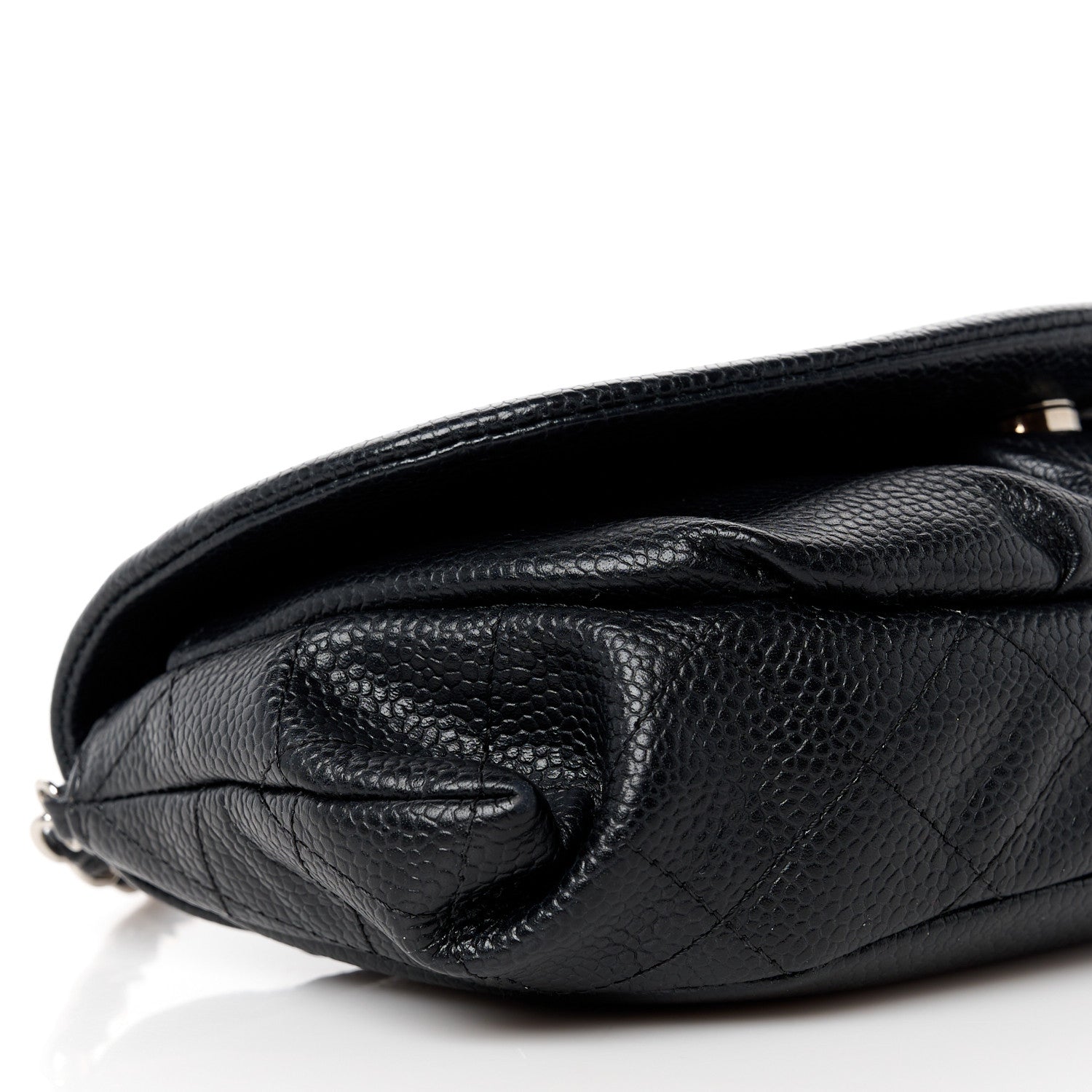 Chanel Caviar Half Moon Wallet On Chain WOC Black 10 of 11
