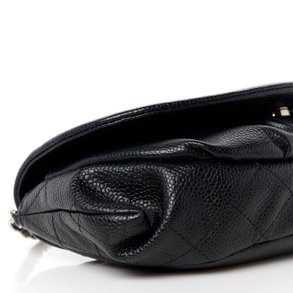 Chanel Caviar Half Moon Wallet On Chain WOC Black 10 of 11