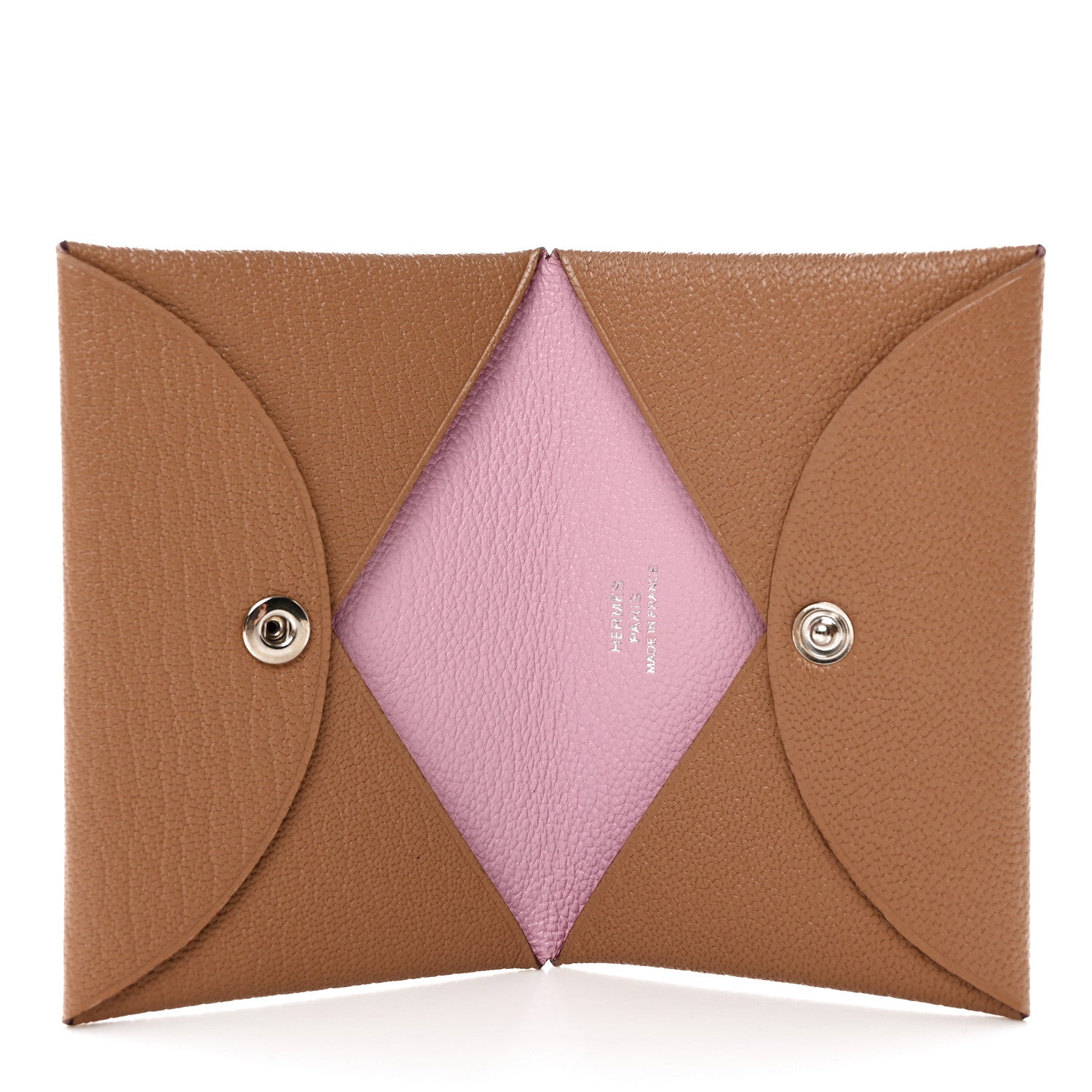 Hermes Chevre Mysore Verso Calvi Duo Card Case Quebracho Mauve Sylvestre 5 of 8