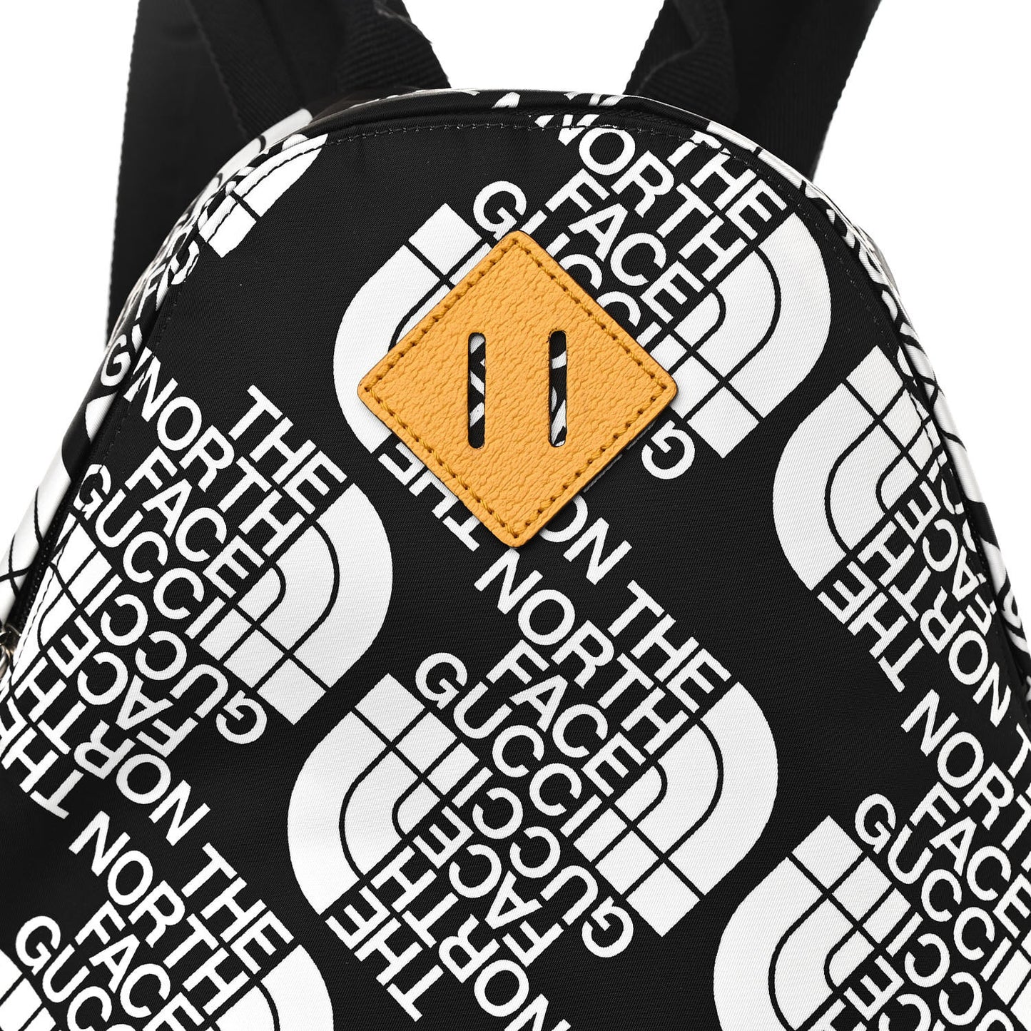X THE NORTH FACE Econyl Nylon Medium Backpack Black Ivory New Acero Crop