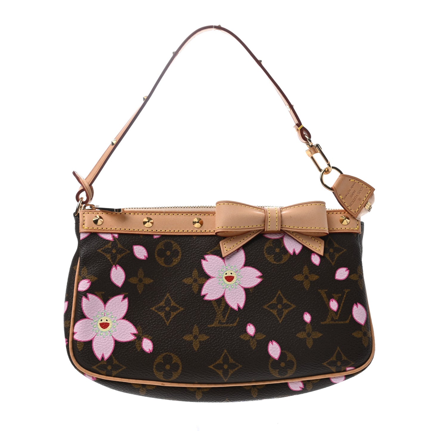 Monogram Cherry Blossom Pochette Accessories Brown