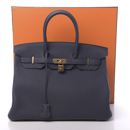 Hermes Togo Birkin 35 Bleu Nuit 11 of 11