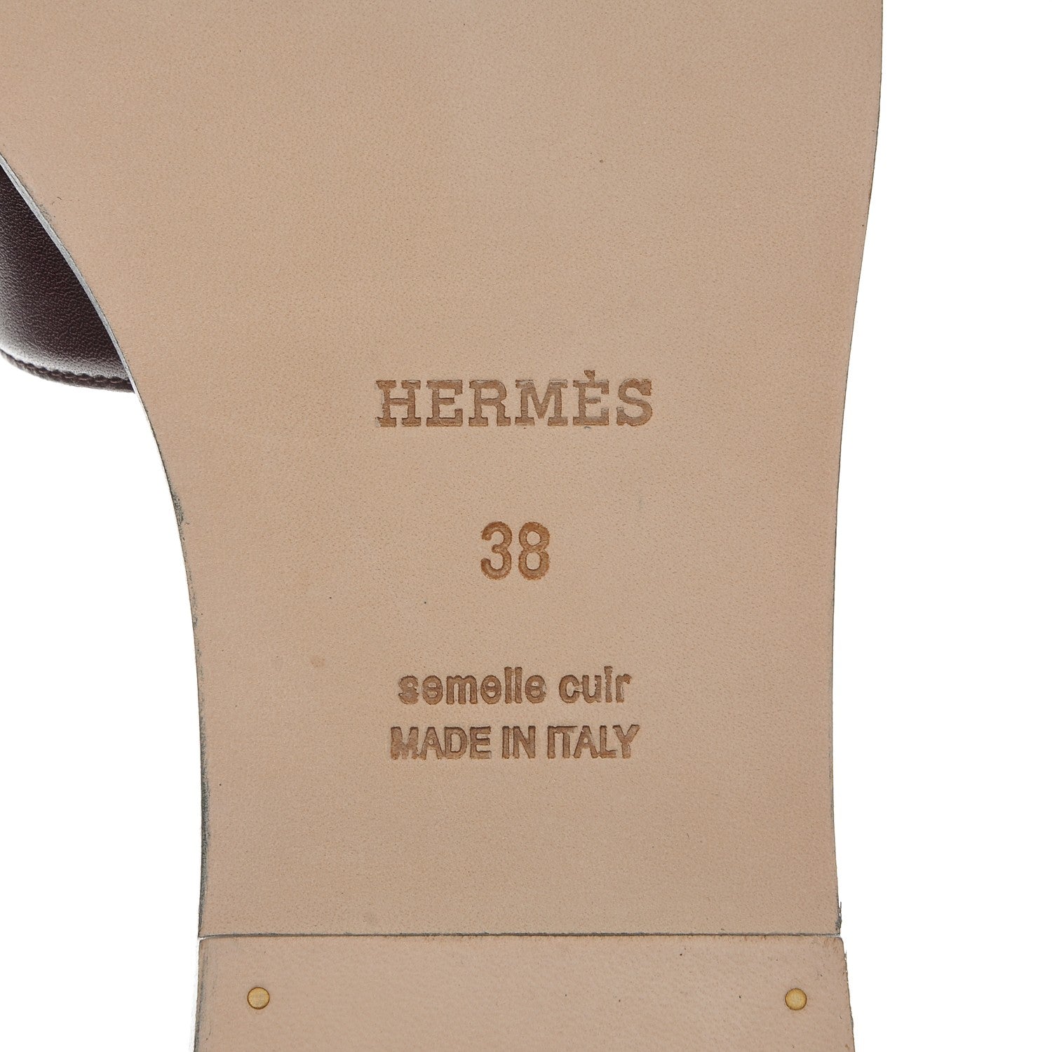 Hermes Box Calfskin Oran Sandals 38 Bleu Ardoise Bordeaux 6 of 8