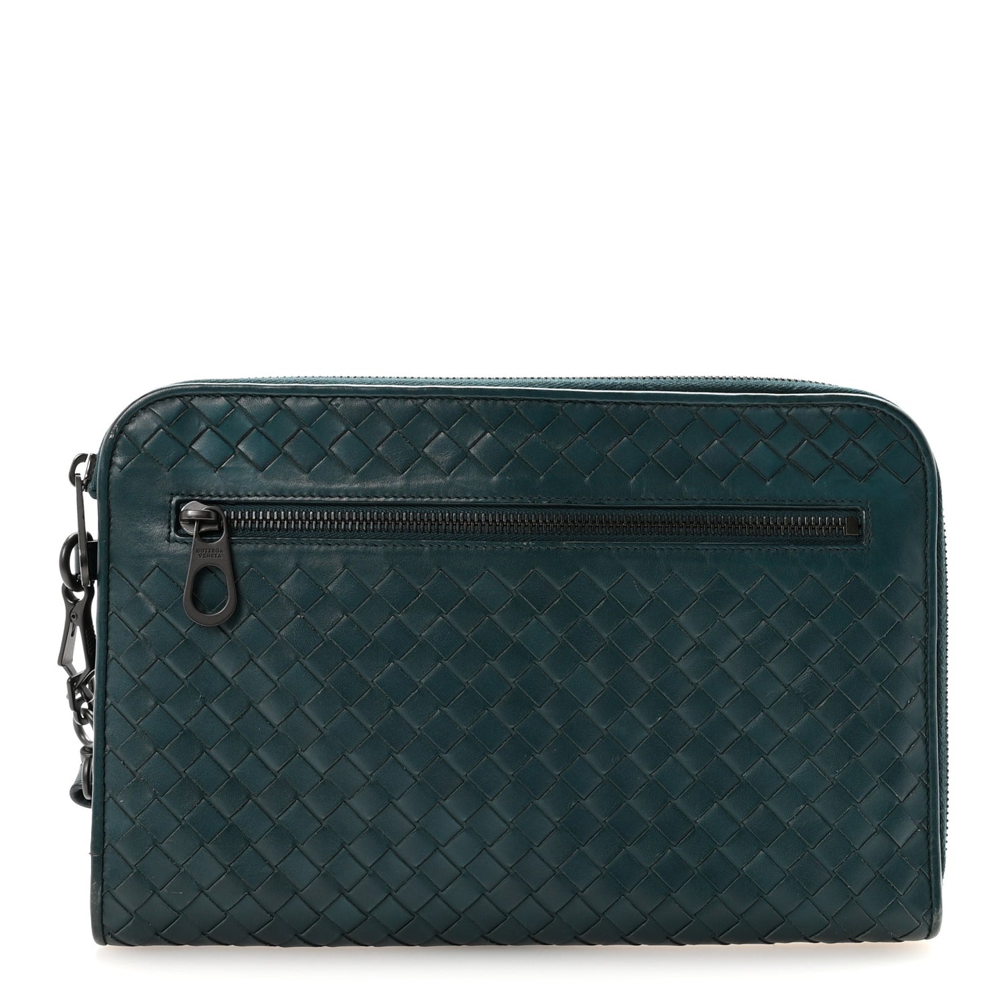 Nappa Intrecciato Wristlet Zip Wallet Brighton